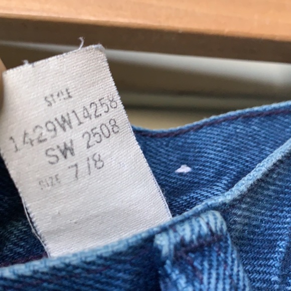 VTG Sasson Jeans Cutoffs Shorts High Waist Rise - Picture 10 of 13